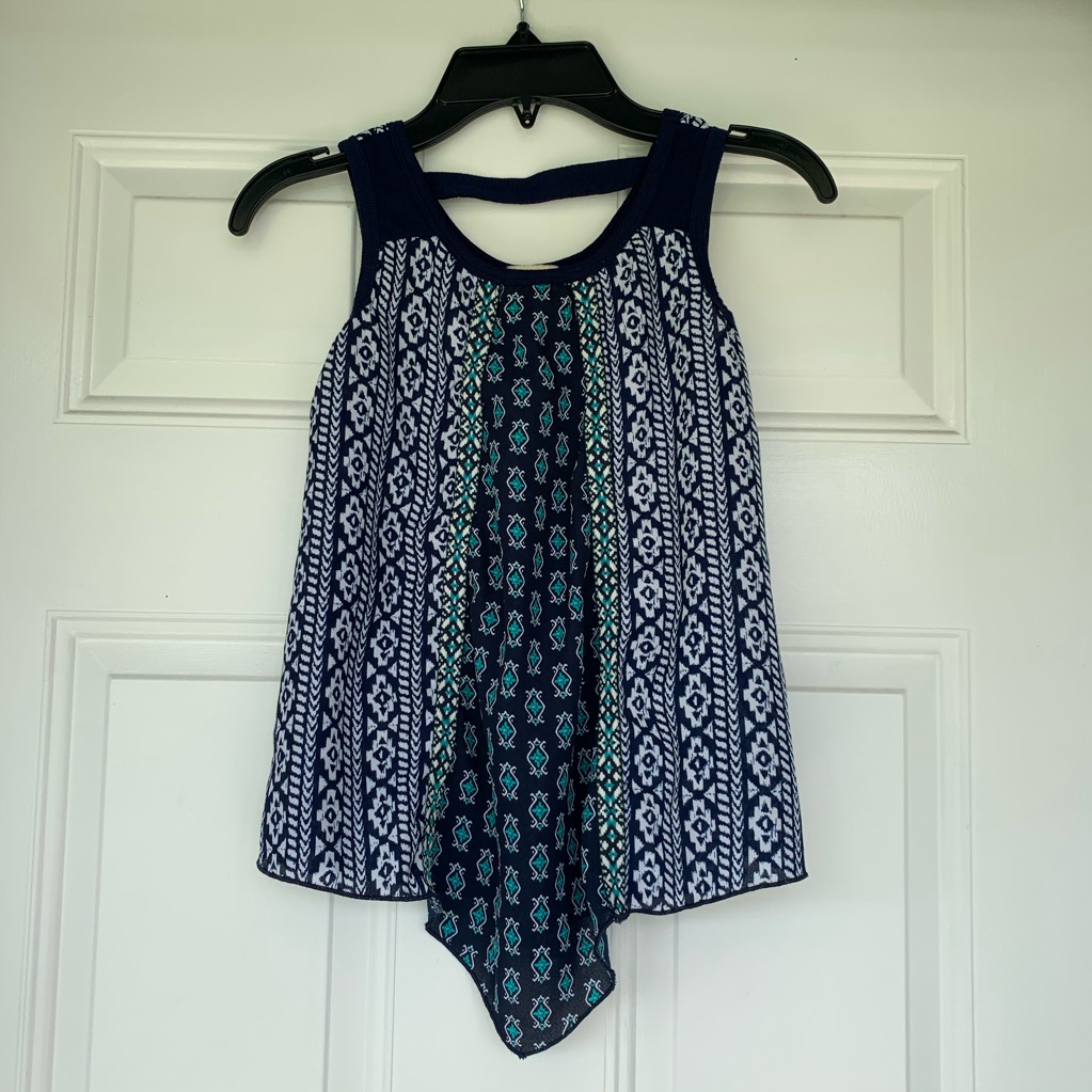 Lily Bleu Girls Sleeveless Top-Size Small (7/8)